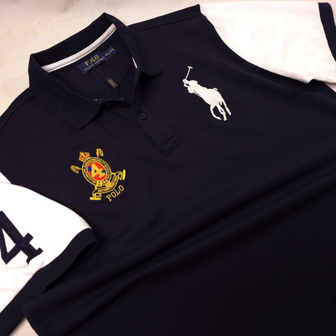 PRL 4th crested polo shirt | Navy blue