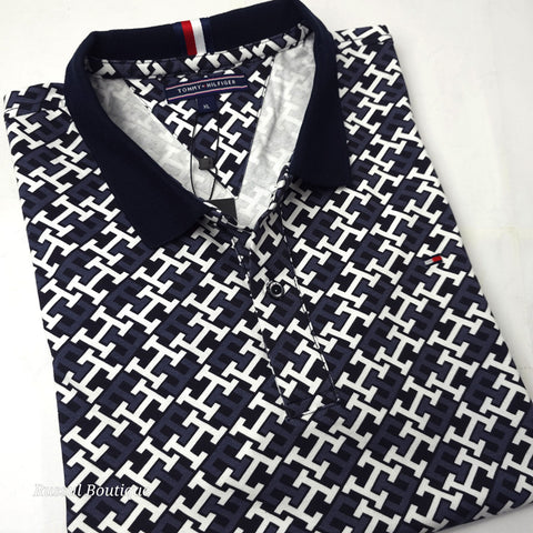 THF Brics designer polo shirt | Navy Blue