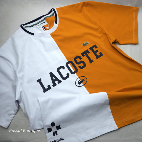 LST crested two-toned T-shirt | Mustard