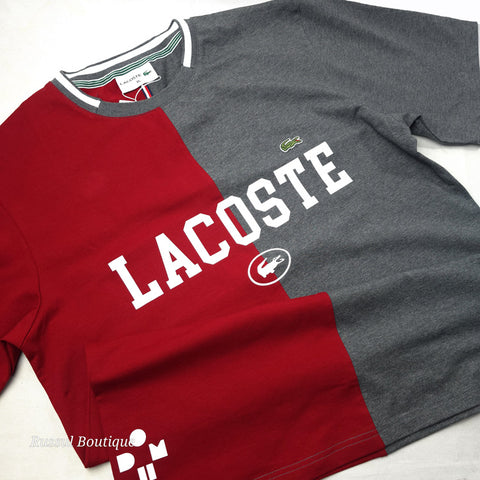 LST crested two-toned T-shirt | Wine