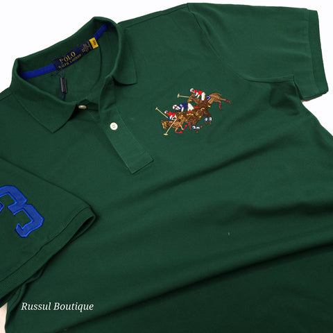 PRL tier-crested polo shirt | Army Green