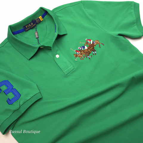 PRL tier-crested polo shirt | Light Green