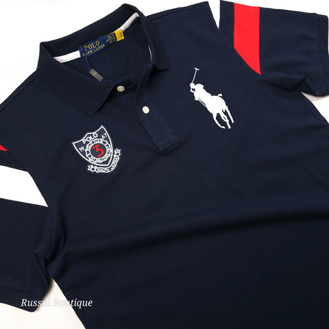 PRL Team crested polo shirt | Navy blue