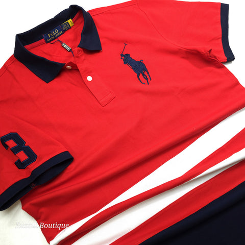 PRL 3rd crested polo shirt | Red