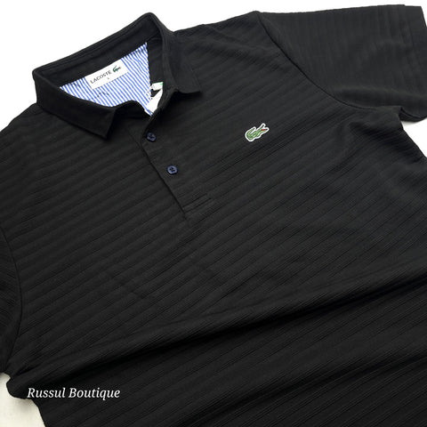 LST Textured polo shirt | Black