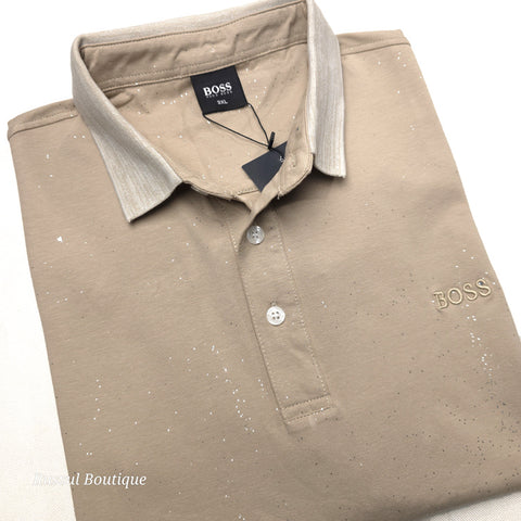 BS Glit designer polo shirt | Beige
