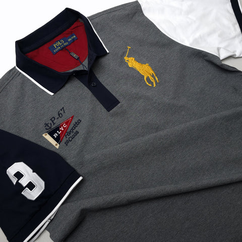 PRL P-67 crested polo shirt | Grey