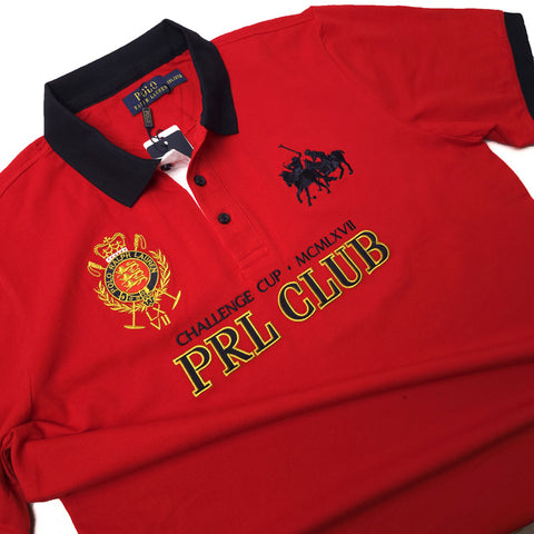 PRL Cup crested polo shirt | Red