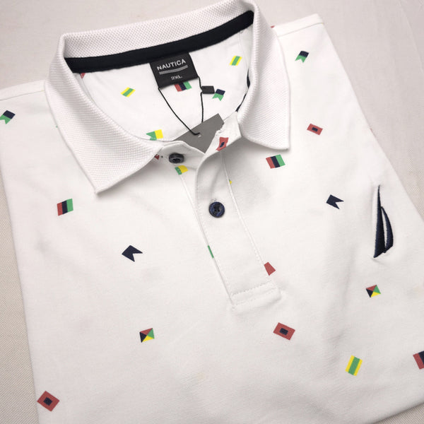 NTC poker designer polo shirt | White