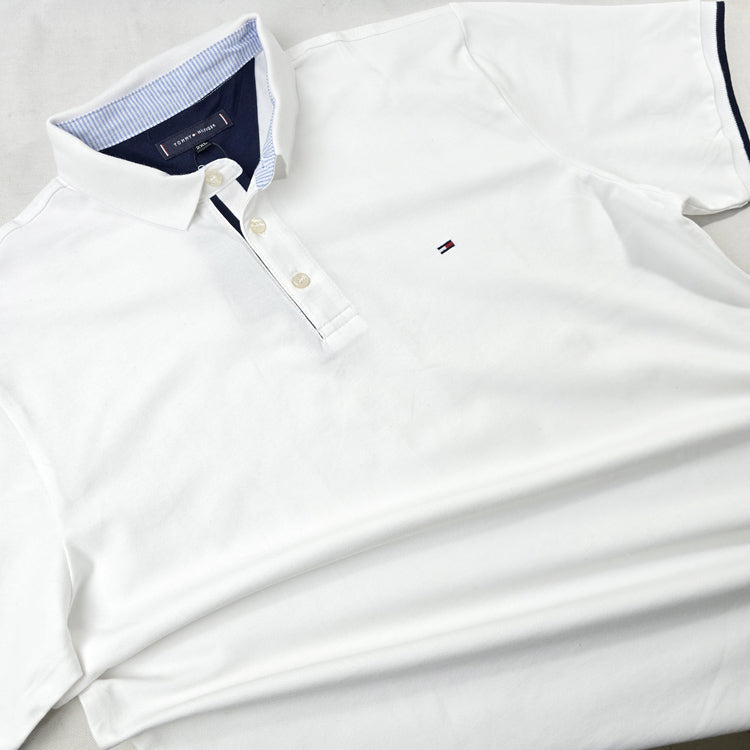 BIG- THF designer Elite polo shirt | White