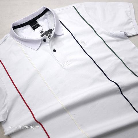 BB weave designer polo shirt | White