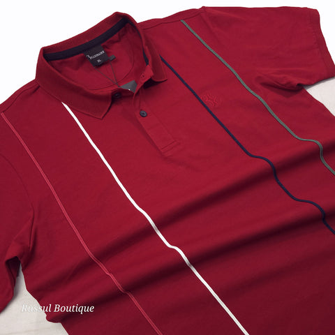 BB weave designer polo shirt | Wine