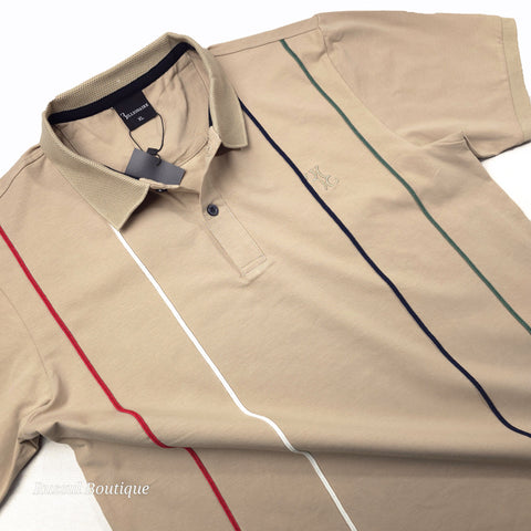 BB weave designer polo shirt | Beige