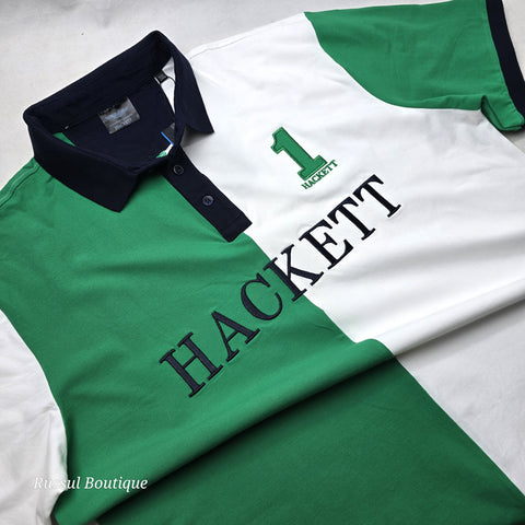 BIG- HCK dual polo shirt | Green/White