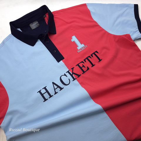 BIG- HCK dual polo shirt | Blue/Peach