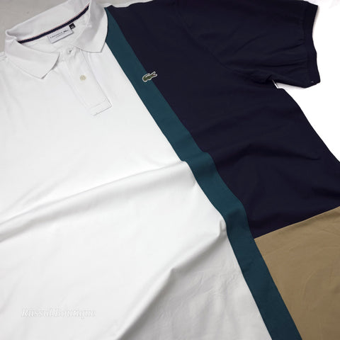 BIG-LST Two toned Prim polo shirt | White
