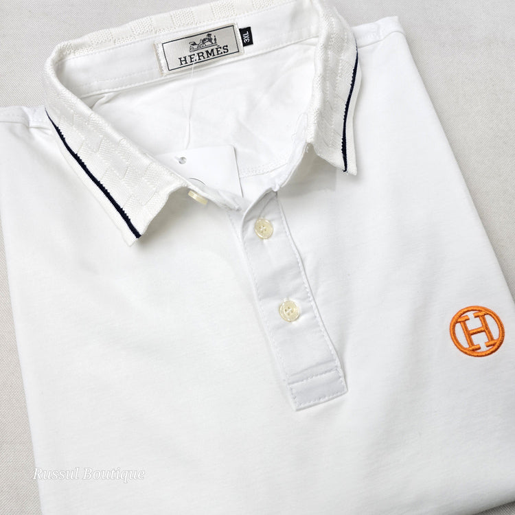BIG- HMS designer polo shirt | White