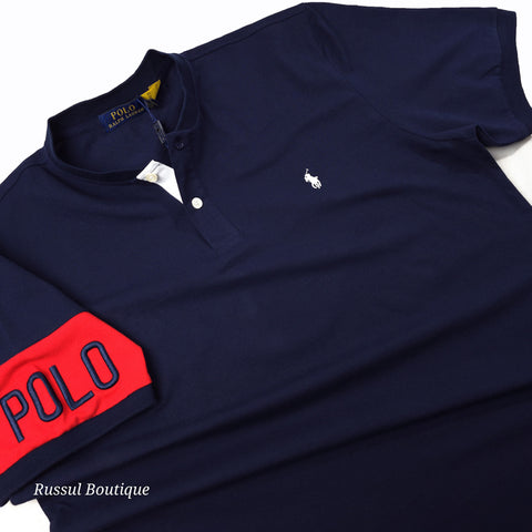PRL BOLD half button T-shirt | Navy blue