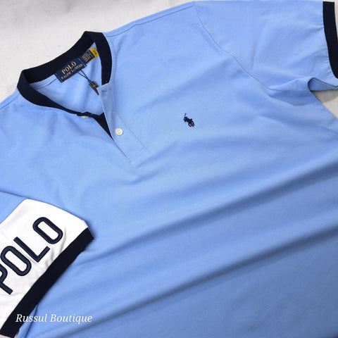 PRL BOLD half button T-shirt | Sky blue