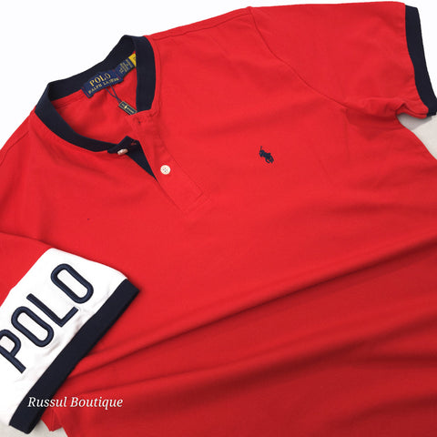 PRL BOLD half button T-shirt | Red