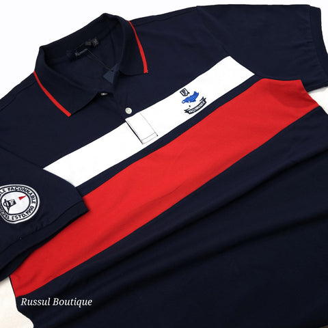 FCN crested polo shirt | Navy blue