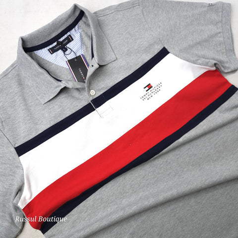 BIG- THF two-toned NY polo shirt | Grey