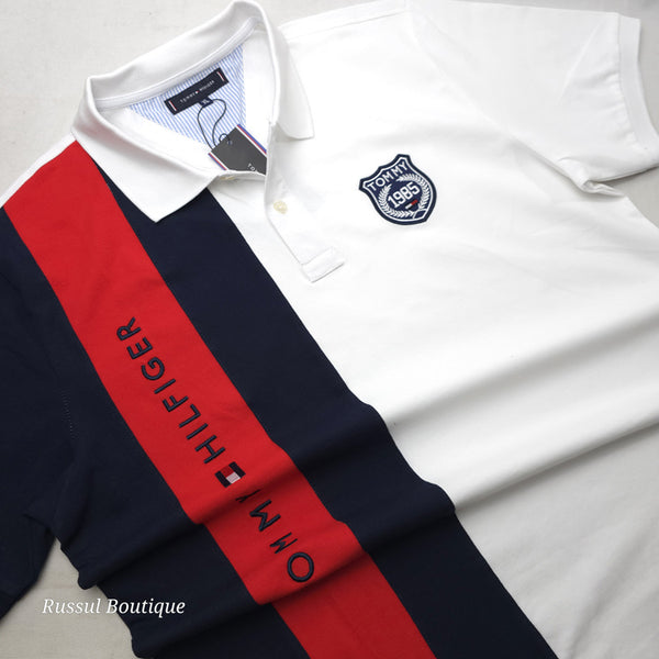 THF 85' Lettered men's polo shirt | White