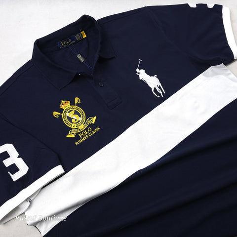 PRL Summer crested polo shirt |Navy blue