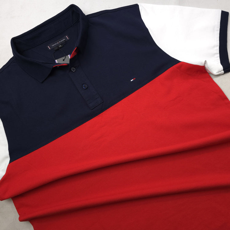 THF double toned designer polo| Navy blue