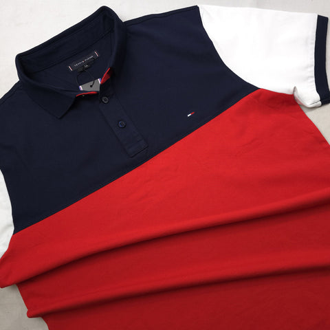 THF double toned designer polo| Navy blue