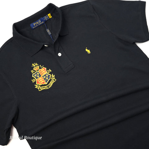 PRL Imperial two toned polo shirt | Black