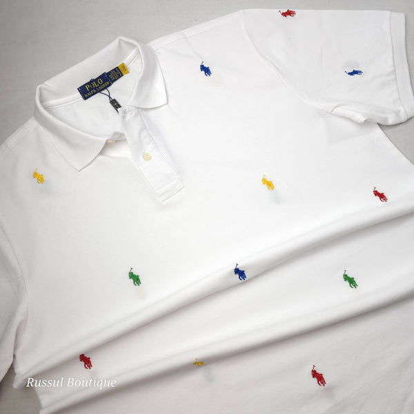 PRL bubbly designer polo shirt | White