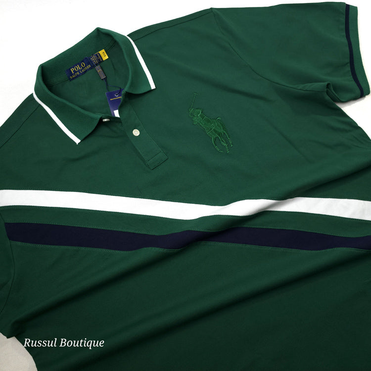 PRL Two toned Slant polo shirt | Green