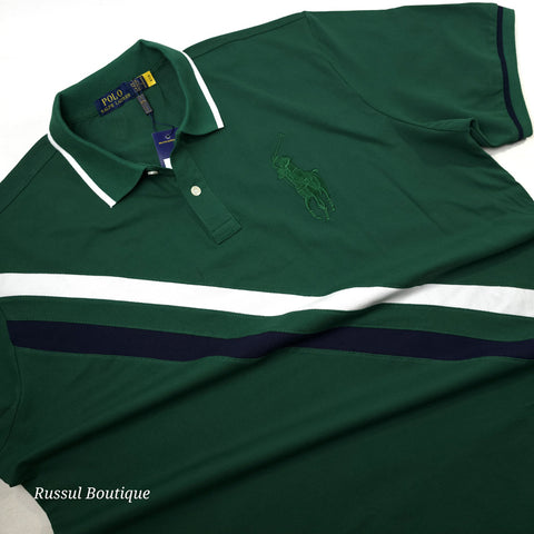 PRL Two toned Slant polo shirt | Green