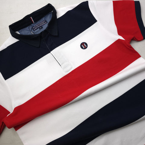 THF posh two-toned polo shirt | White