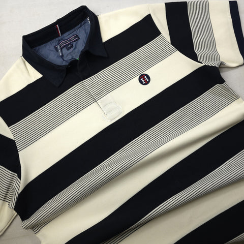 THF posh two-toned polo shirt | Cream