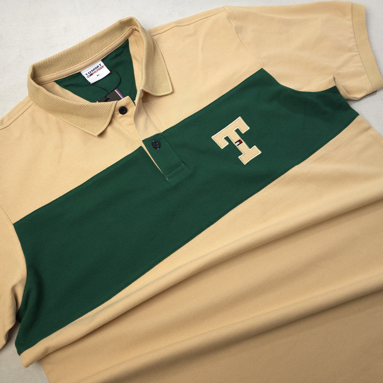 THF T-Chest polo shirt for Men | Beige