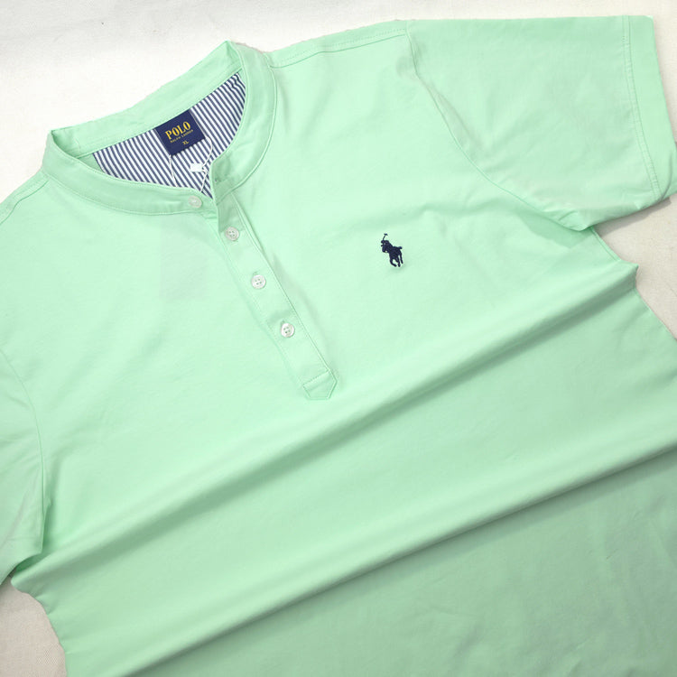 PRL half button Tee-shirt | Lemon