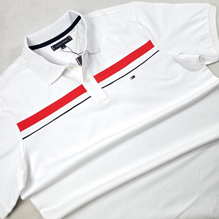 BIG- THF luxe designer polo shirt | White