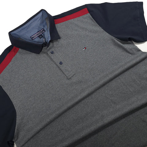 THF duo sleeve designer polo shirt | Grey