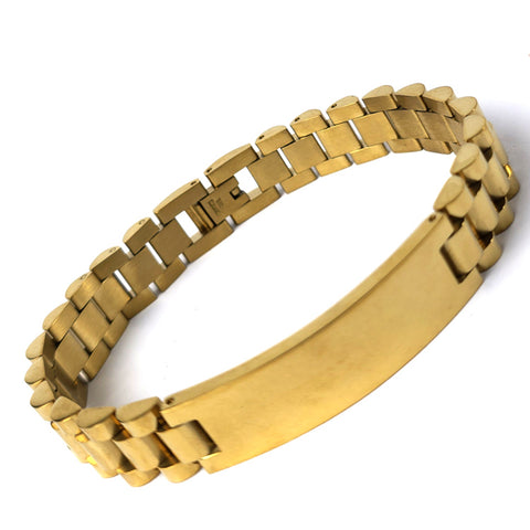 RB chain Bracelet for men | Gold
