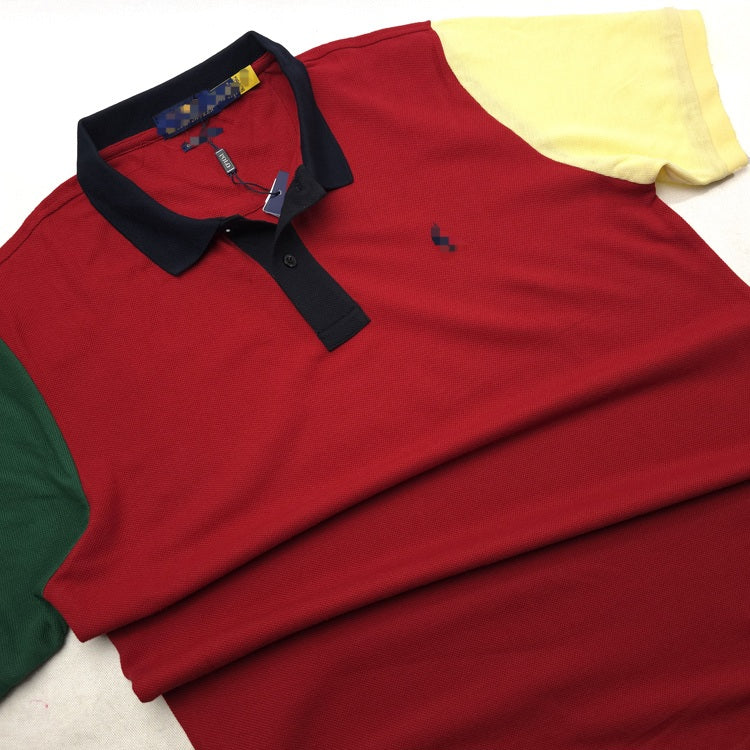 PRL two-toned sleeve polo shirt | WIne
