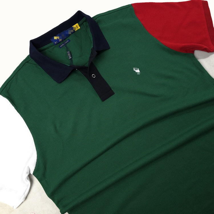 PRL two-toned sleeve polo shirt | Green