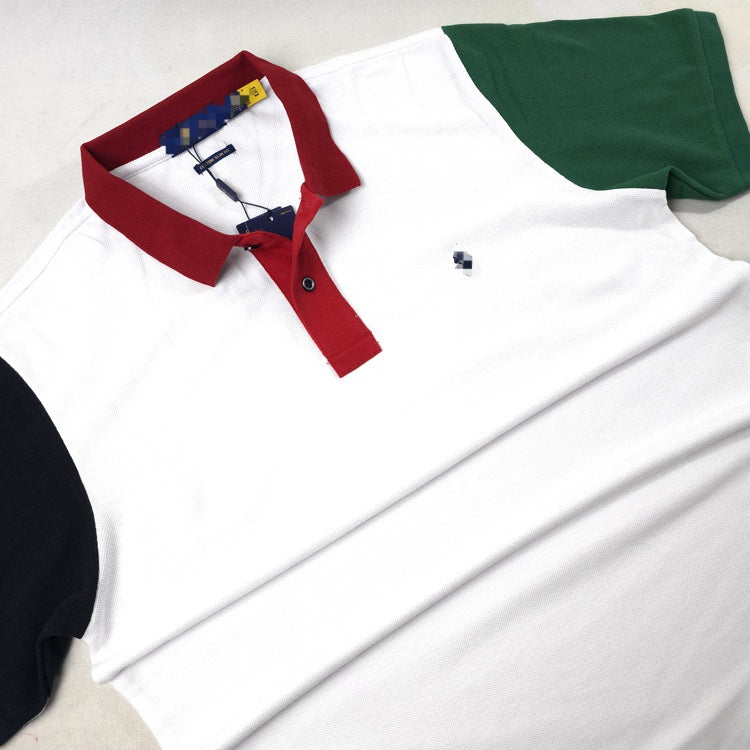 PRL two-toned sleeve polo shirt | White