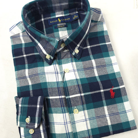 PRL two toned check Shirt | Green