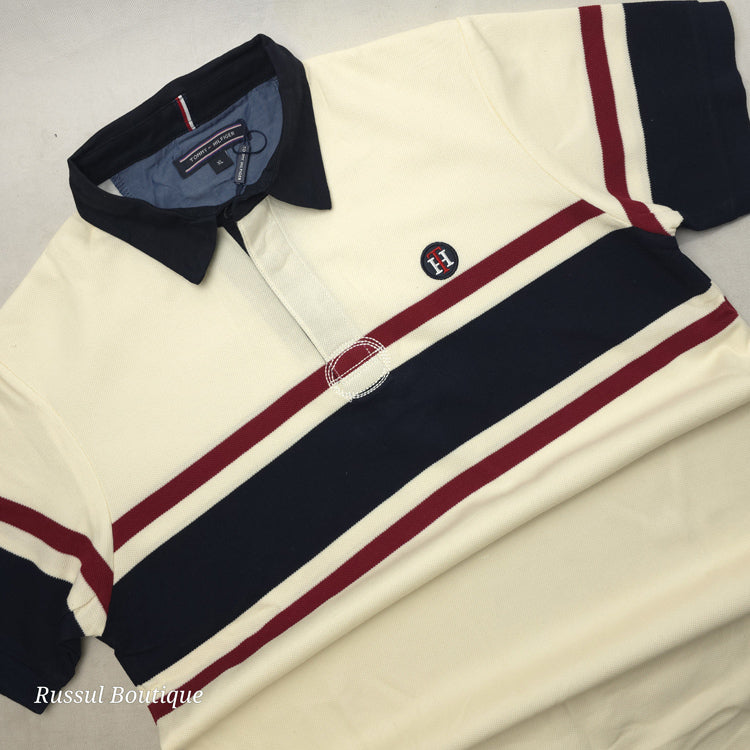 THF mid- stripped polo | Cream