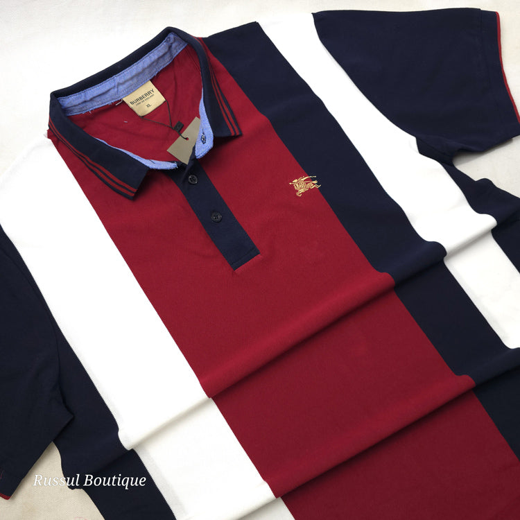 BBY striped polo shirt | Wine