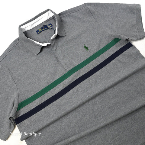 PRL duo-striped men's polo shirt | Grey