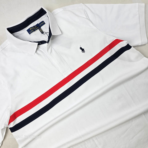 PRL duo-striped men's polo shirt | White