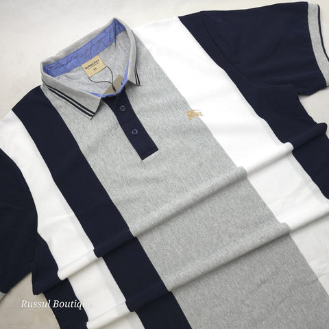BBY striped polo shirt | Grey